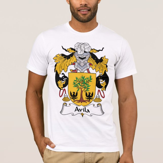 Avila-Familienwappen T-Shirt (Vorderseite)