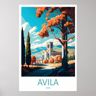 Avila Vintage-Reiseposter Ski Nationalpark Poster