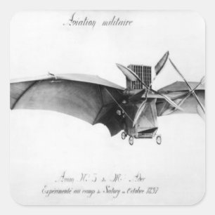 Avion III, "The Bat" Quadratischer Aufkleber