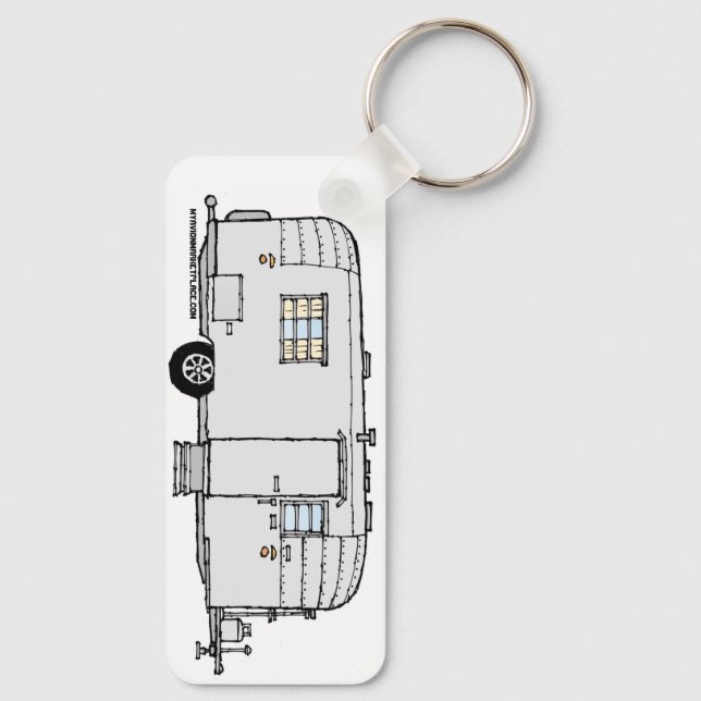 Avion Trailer Schlüsselanhänger, Vintag Pre'73 Schlüsselanhänger (Rückseite)