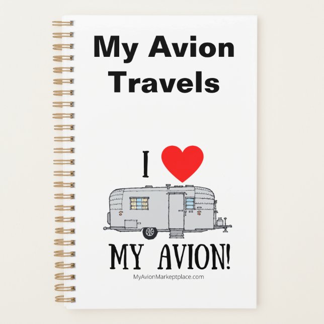 Avion Travel Log Notebook Planer (Vorderseite)