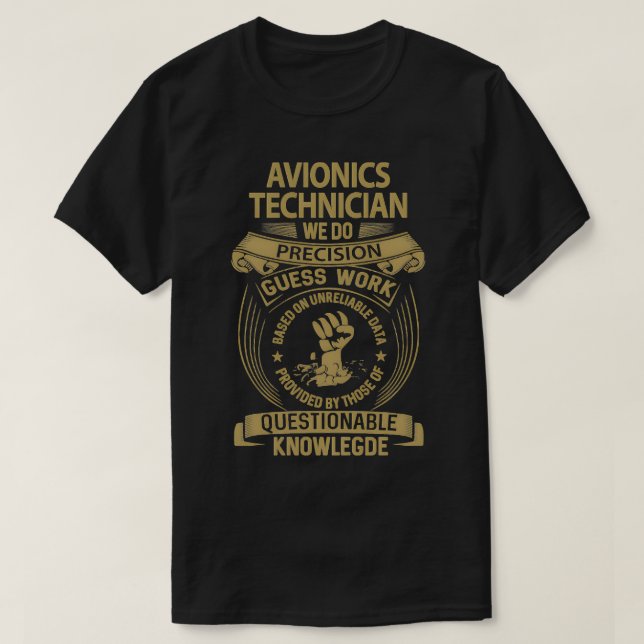 Avioniktechniker machen wir Precision 1 T-Shirt (Design vorne)
