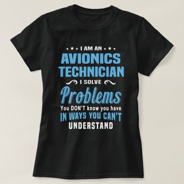 Avioniktechniker T-Shirt (Design vorne)