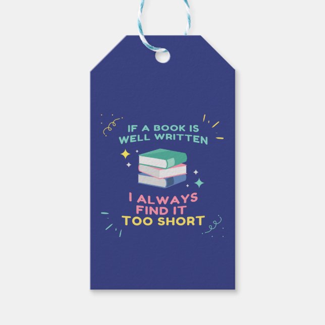 Avior Reader I - Jane Austen Zitat Geschenkanhänger (Vorderseite)