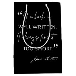 Avior Reader II - Jane Austen Zitat Mittlere Geschenktüte