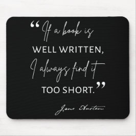 Avior Reader II - Jane Austen Zitat Mousepad