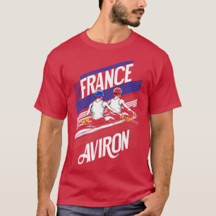 Aviron Supporter Wettbewerb Sportive France Rowing T-Shirt