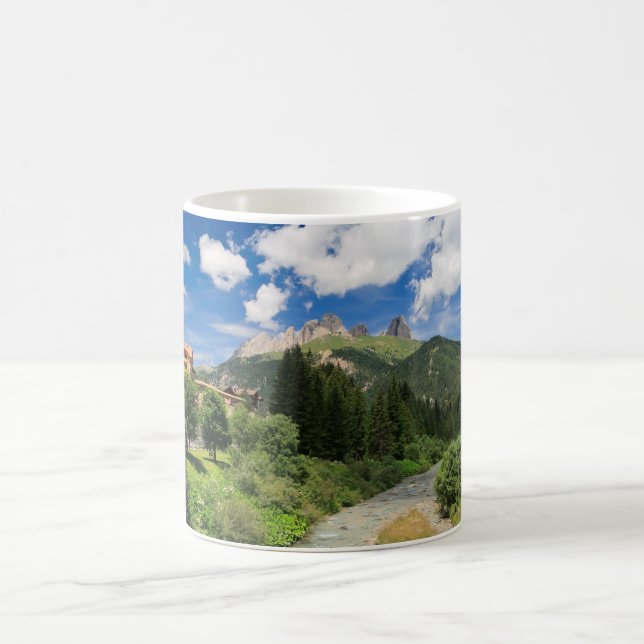 Avisio Strom, val di Fassa, Italien Kaffeetasse (Mittel)