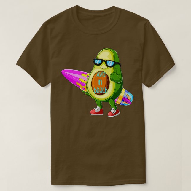 AVO beim Strandsurfen T-Shirt (Design vorne)