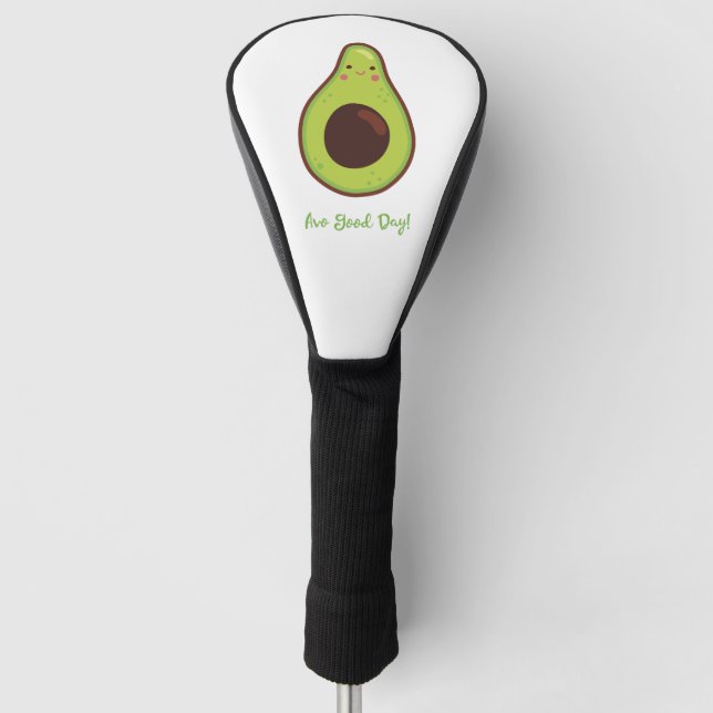 Avo Good Day Punny Avocado Golf Headcover (Vorderseite)