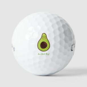 Avo Good Day Punny Avocado Golfball