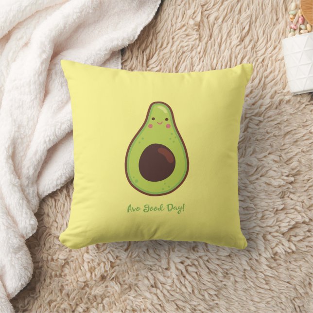 Avo Good Day Punny Avocado Kissen (Decke)