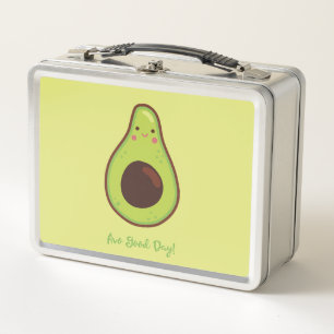 Avo Good Day Punny Avocado Personalisiert Metall Brotdose