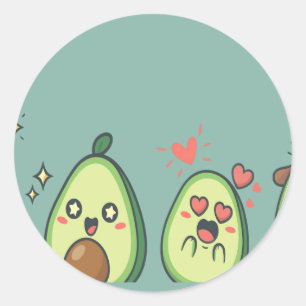Avo Good Day Runder Aufkleber