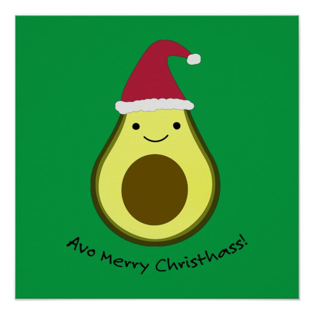 Avo Merry Christhass Avocado Poster (Vorderseite)