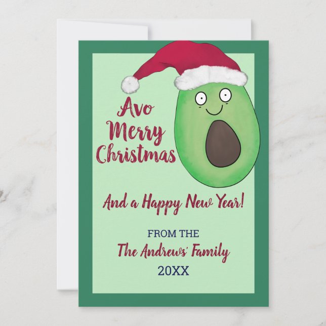 Avo Merry Weihnachtsangebot Avocado Weihnachten (Vorderseite)
