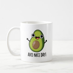 Avo Nice Day Funny Avocado Pub Kaffeetasse