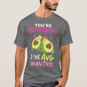 Avo Wollte Vegan Avocado Valentinex27s Hearts Day T-Shirt