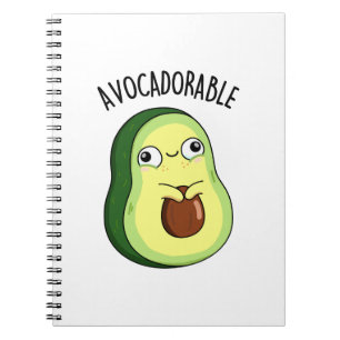 Avoc-adorable Funny Avocado Pun Notizblock