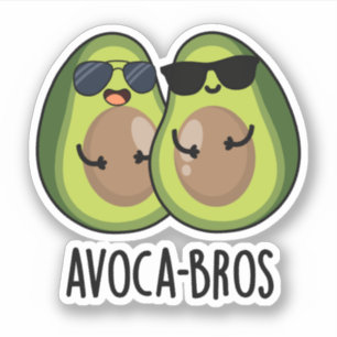 Avoca-bros Funny Avocado Pun Aufkleber