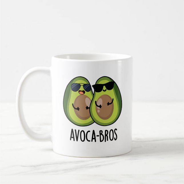 Avoca-bros Funny Avocado Pun Kaffeetasse (Links)
