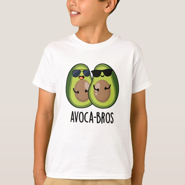 Avoca-bros Funny Avocado Pun T-Shirt (Vorderseite)