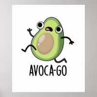 Avoca-go Funny Running Avocado Pun