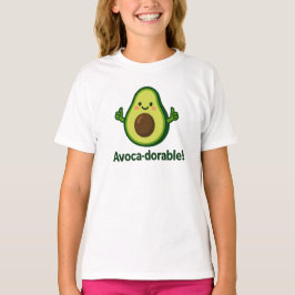 Avoca-liebenswerter süßer grüner Avocado-Design T-Shirt