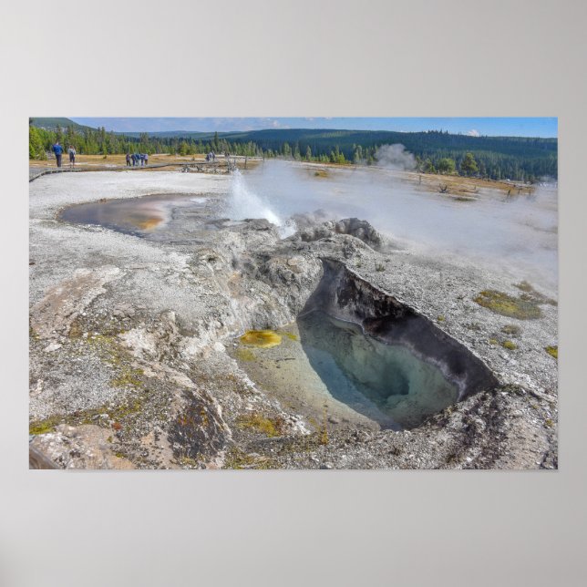 Avoca Quelle, Biscuit Basin, Yellowstone Poster (Vorne)