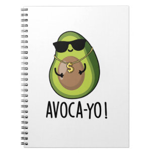 Avoca-yo Funny Cool Avocado Pun Notizblock