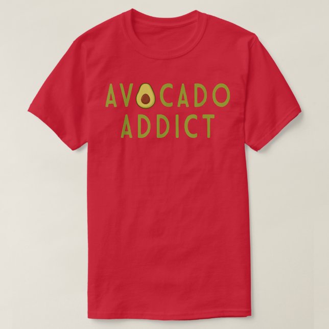 Avocado Addict Holy Guacamole Lover World Vegan Ve T-Shirt (Design vorne)