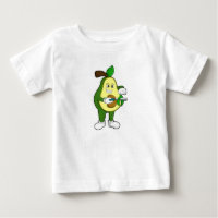 Avocado als Friseur mit Razor