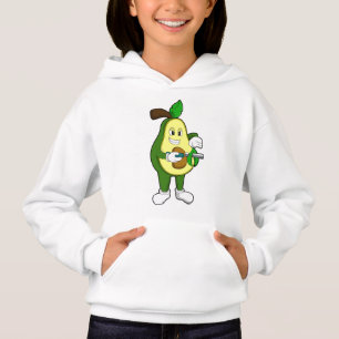 Avocado als Friseur mit Razor Hoodie