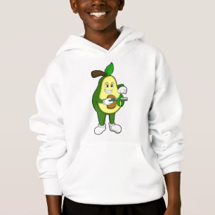 Avocado als Friseur mit Razor Hoodie