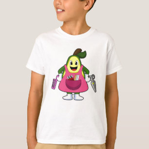 Avocado als Friseur mit Schere & Kamin T-Shirt
