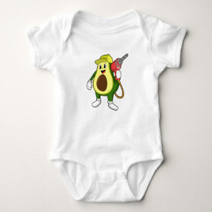 Avocado als Handwerker mit Drill Baby Strampler