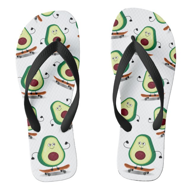 Avocado am Skate Flip Flops (Fußbett)