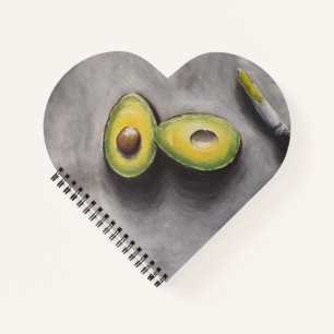 Avocado Art Modern Still Life Frühstück Helthy Fat Notizbuch