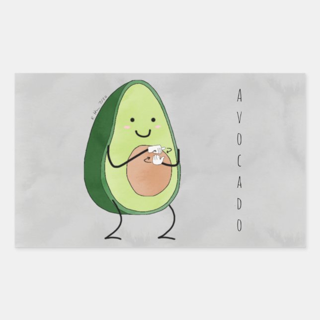 Avocado ASL Sticker (Vorderseite)