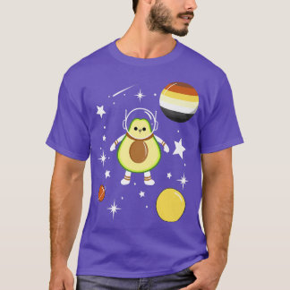 Avocado Astronaut Gay Bear Pride T-Shirt