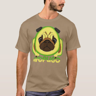 Avocado Avogato und Mops Lovers Avopugo Funny TShi T-Shirt