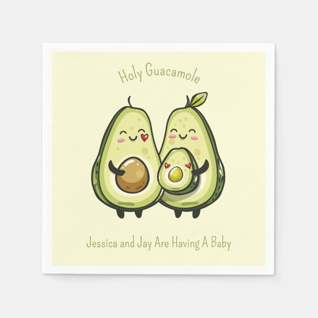 Avocado Baby Dusche Serviette (Vorderseite)