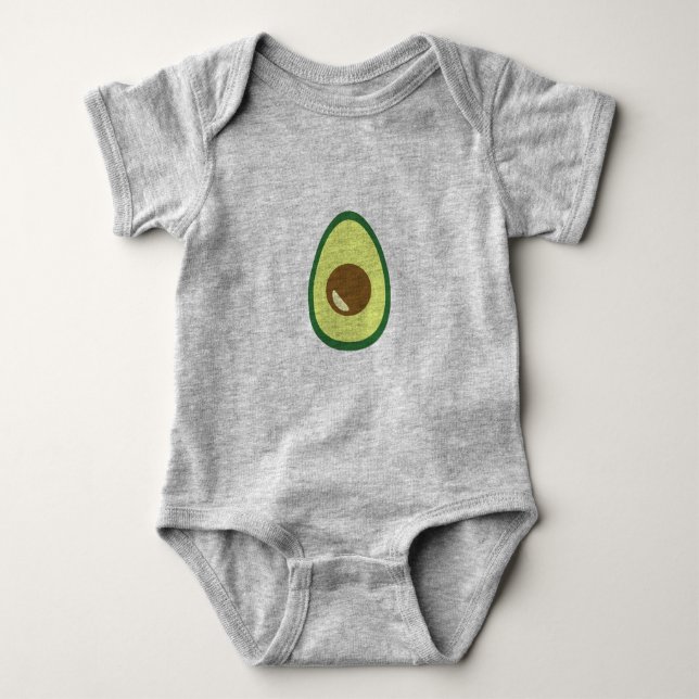 Avocado Baby Strampler (Vorderseite)