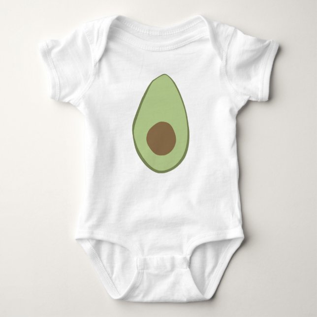 Avocado Baby Strampler (Vorderseite)