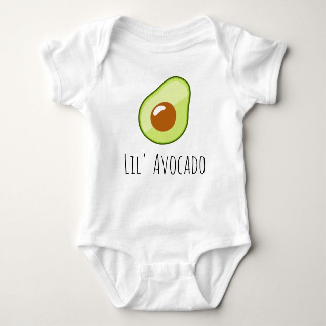 Avocado Baby Strampler (Vorderseite)