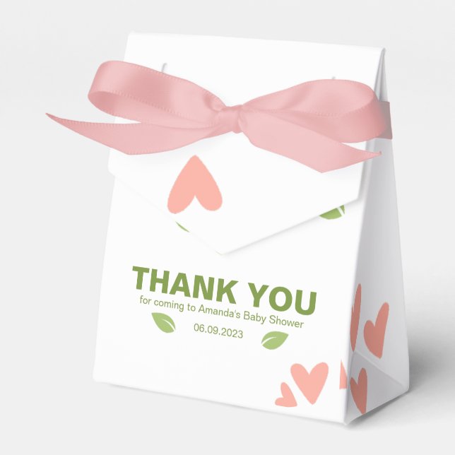 Avocado Babydusche, Baby Girl Fevor Box Geschenkschachtel (Vorderseite)