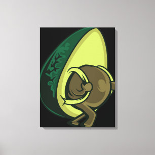 Avocado Backpack Travel - Funny Avocado Lover Gesc Leinwanddruck