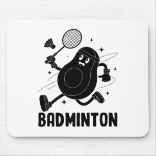 Avocado Badminton Gesunde vegetarische Ernährung Mousepad