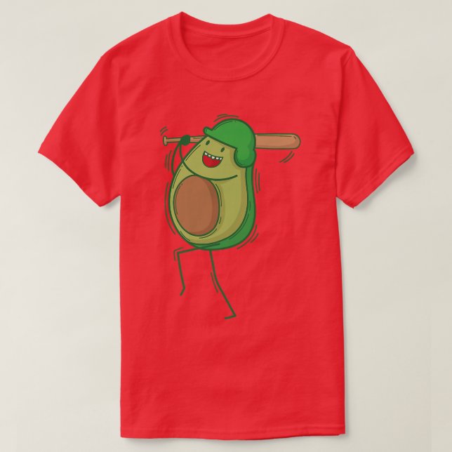 Avocado Baseball T-Shirt (Design vorne)