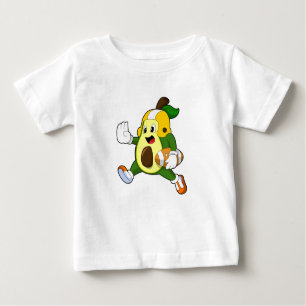 Avocado beim Fußballsport Baby T-shirt